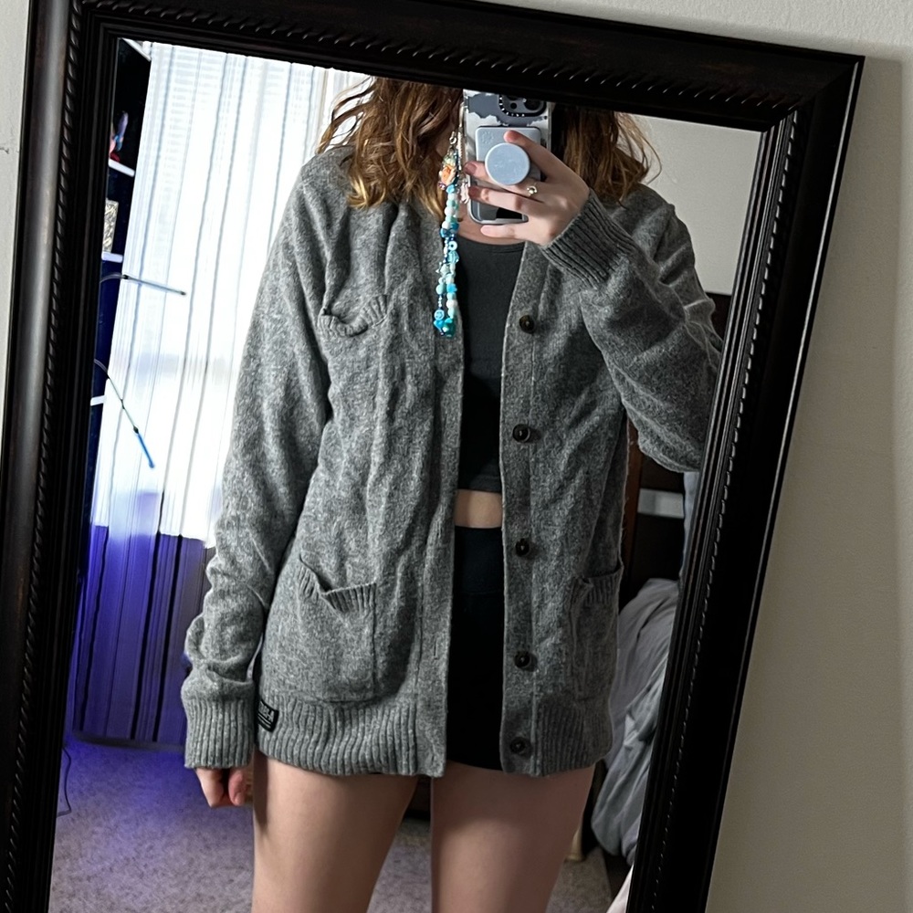 Aeropostale Grey Cardigan